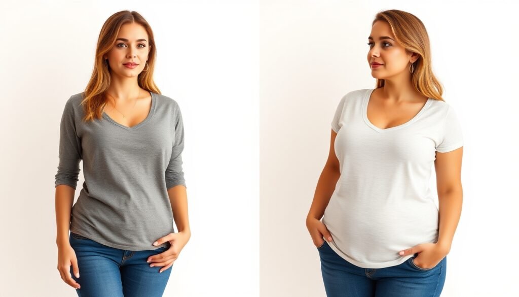 V-Necks and Scoop Necks