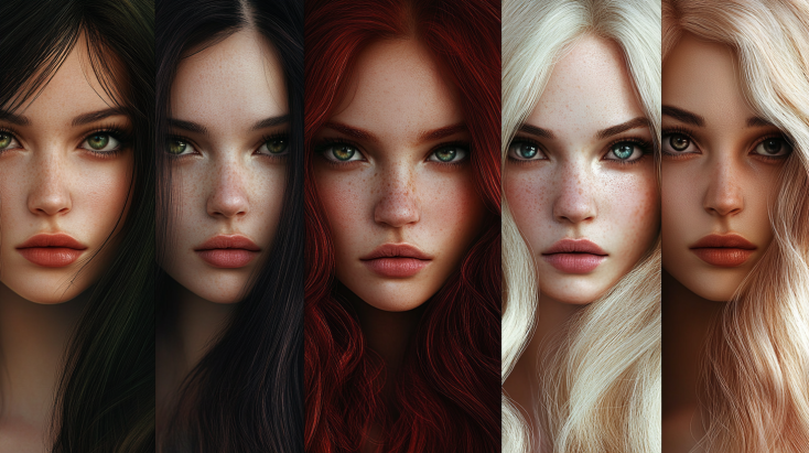 hair color with skin tone